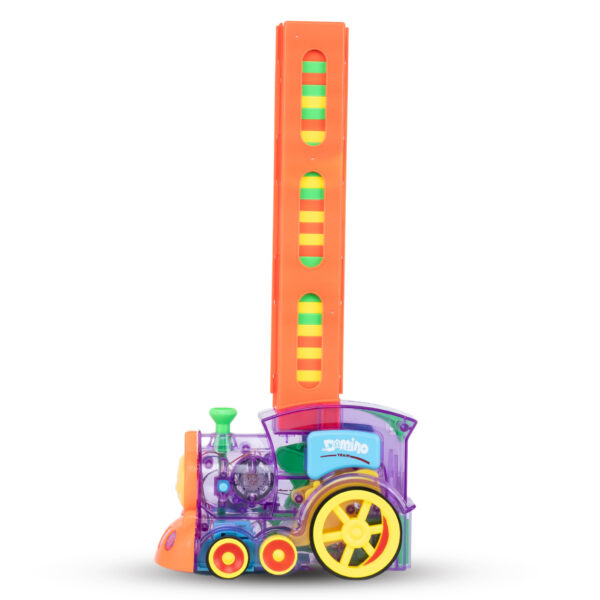 Domino Train Automatic Domino Laying Toy – Colorful Chain Reaction Engine