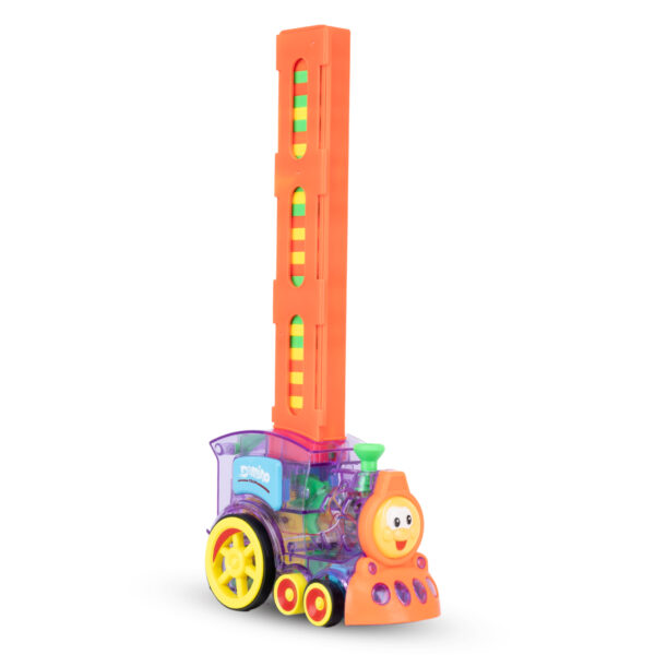 Domino Train Automatic Domino Laying Toy – Colorful Chain Reaction Engine